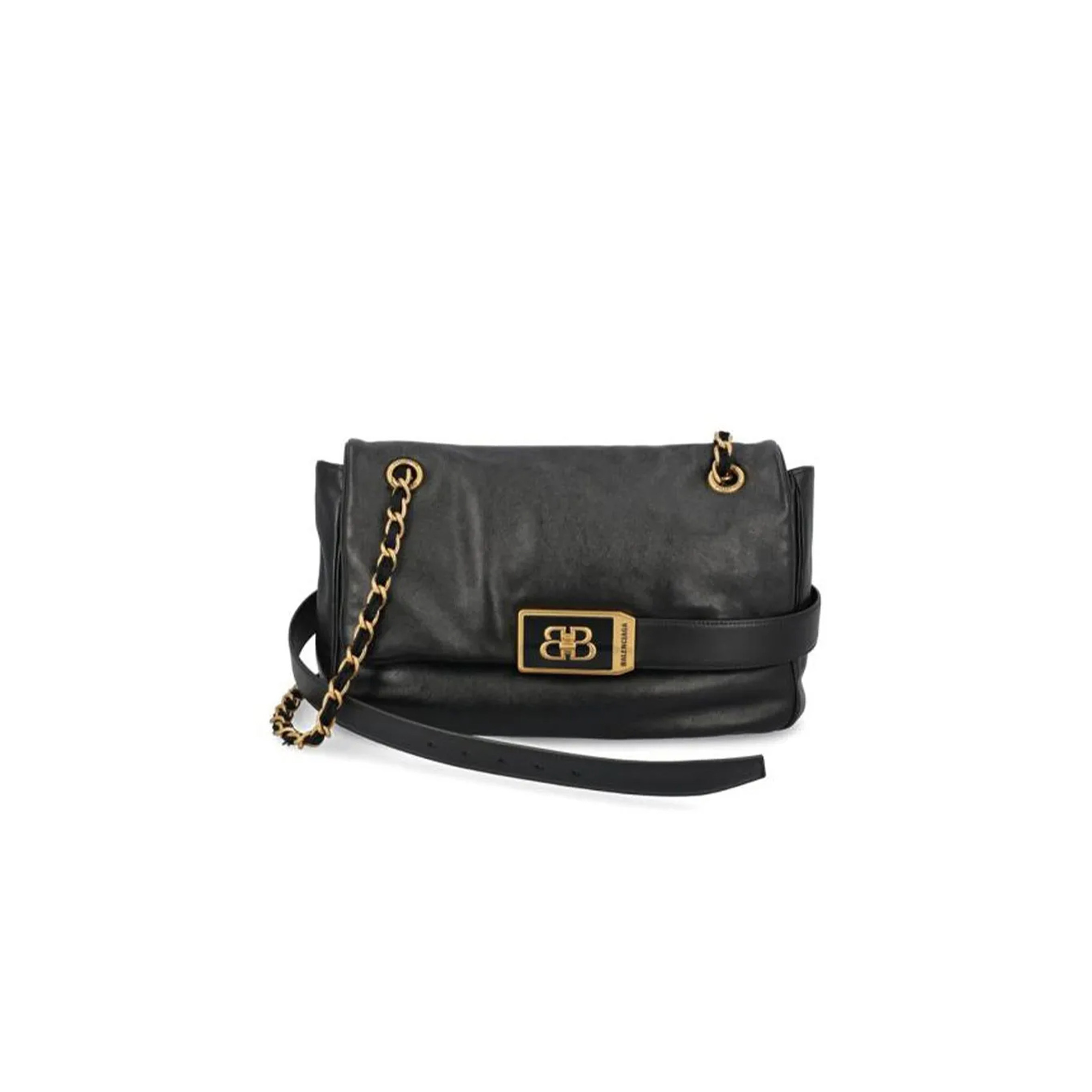 Ba1en*iaga women''s modu flap chain bag in black 8117812abiw1060 (29.8*20*8.8cm)